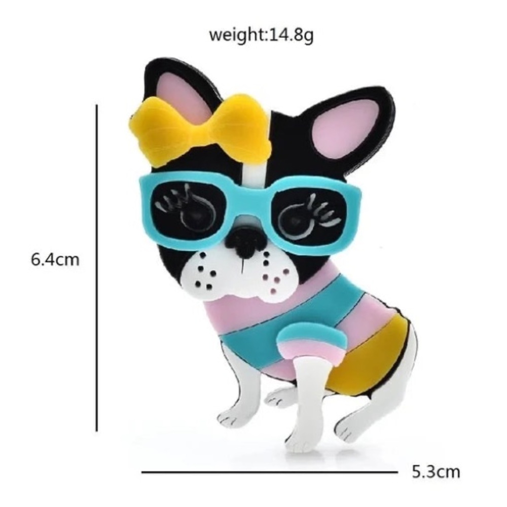 Frenchie, dog Brooch pin